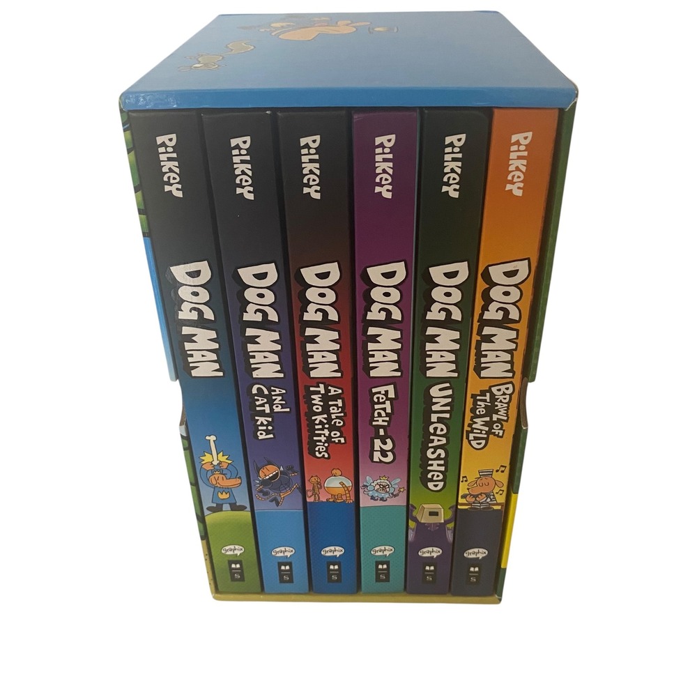Dog Man The Supa Epic Collection Dav Pilkey‎ Hardcover Box Set Books 1-6 Graphix